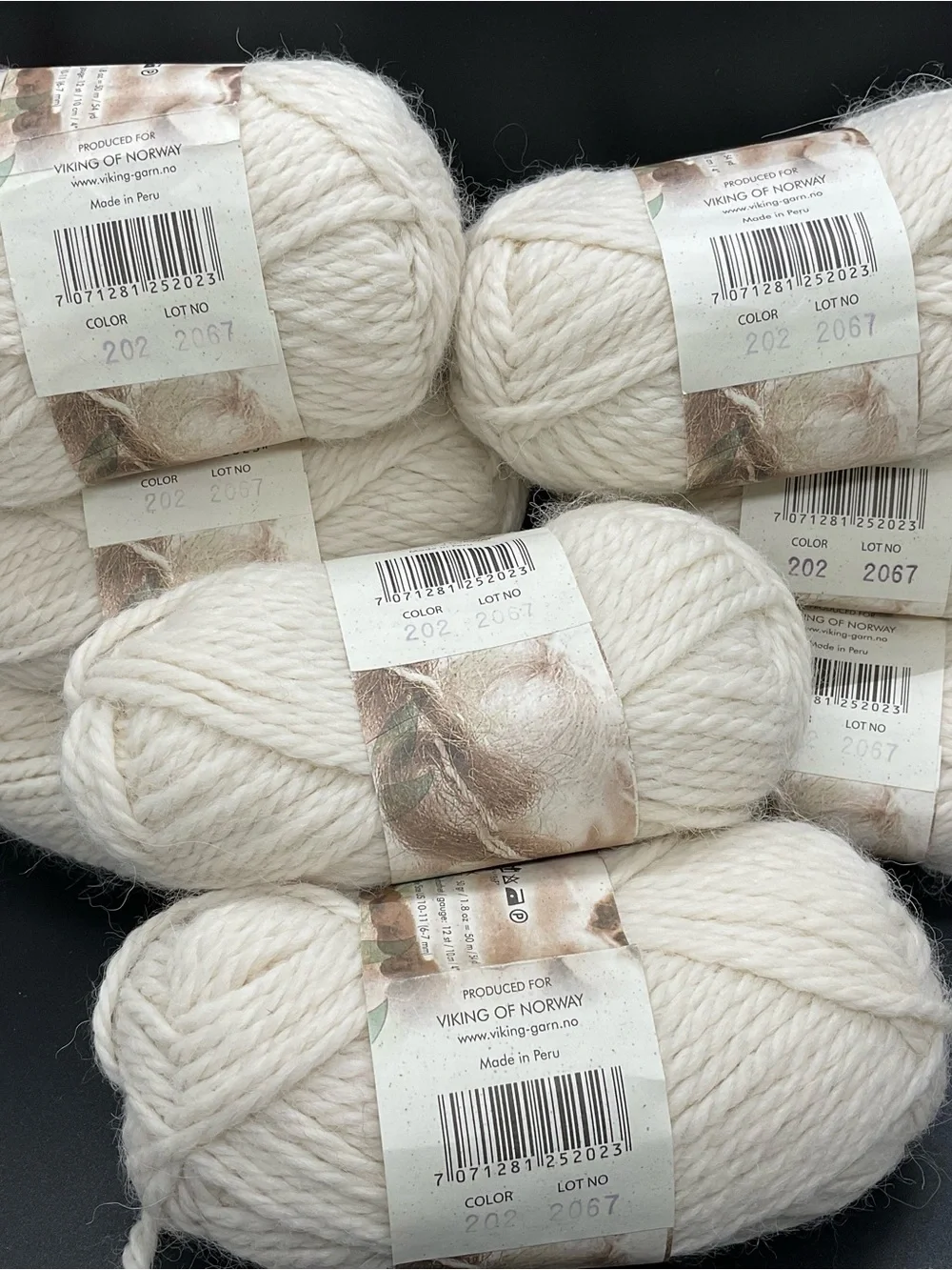 Viking Of Norway Alpaca 100% Superfine Alpaca 8 - 50gr Skeins Cream